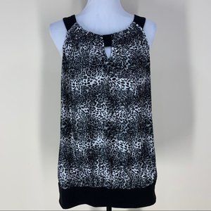 Lane Bryant Leopard Sleeveless Blouse Tank Top